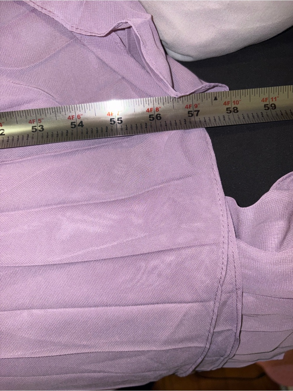 Lavender Sleeveless Pleated Maxi Dress - Picture 10 of 10